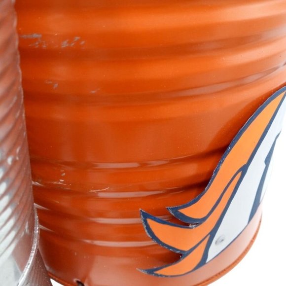 Orange Folk Art Tin Man Sculpture Bronco Horse Wizard Of Oz Reclaimed Recycled R - Picture 7 of 16